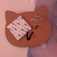 Load image into Gallery viewer, Cat Head Corkboard
