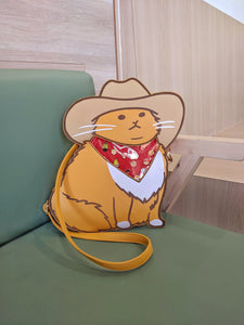 Cowboy Cat Pin Window Bag - Meowdy!