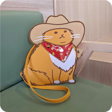 Load image into Gallery viewer, Cowboy Cat Pin Window Bag - Meowdy!