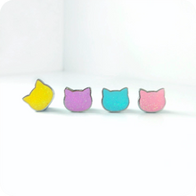 Load image into Gallery viewer, Pastel Mini Cat Head Pins