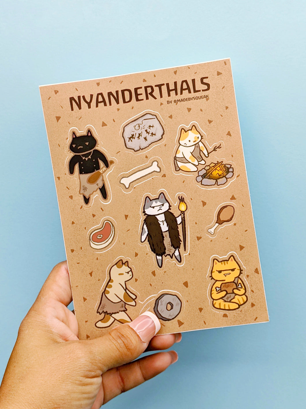 Nyanderthals Matte Sticker Sheet