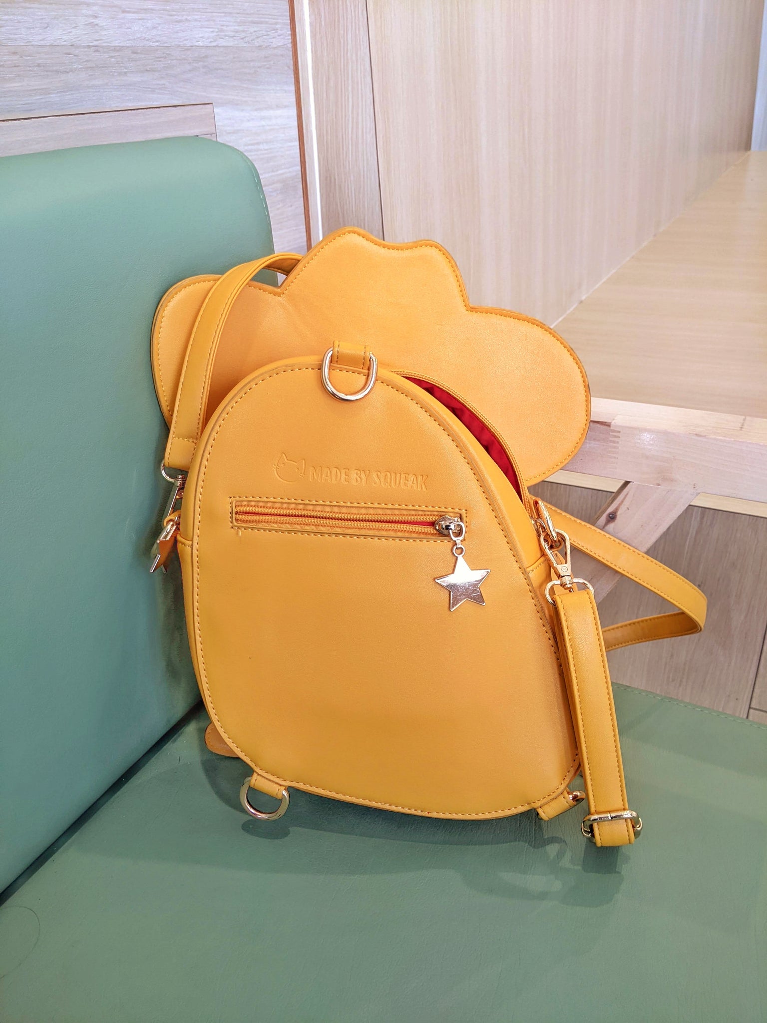 cat mini backpack purse Cowboy Cat Pin Window Bag