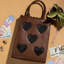Load image into Gallery viewer, Heart Window Tote Bag - Purse