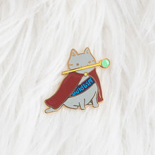 Load image into Gallery viewer, Adventure Cats Enamel Pins - Wizard, Swordsman, Healer, Adventurer