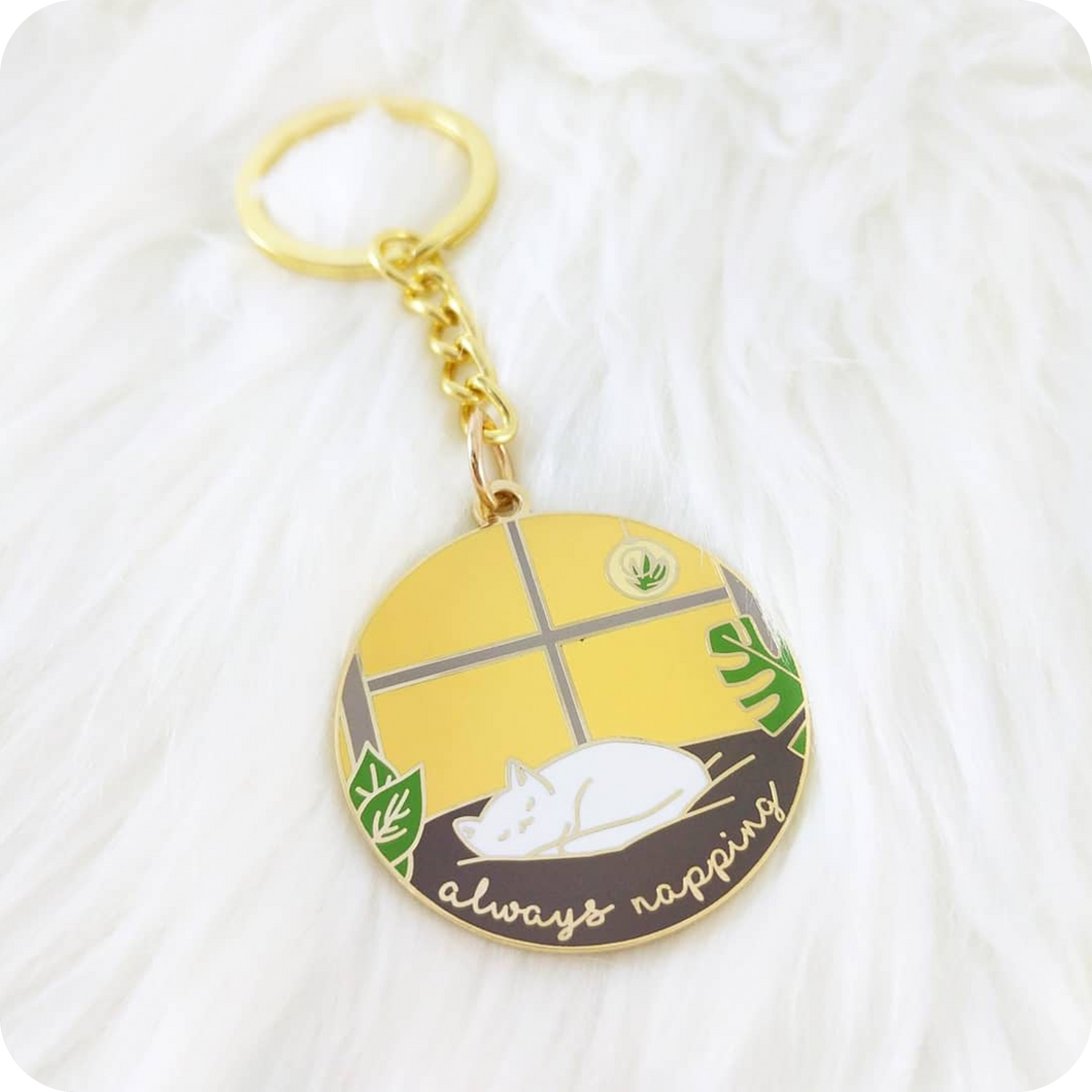 Always Napping Keychain