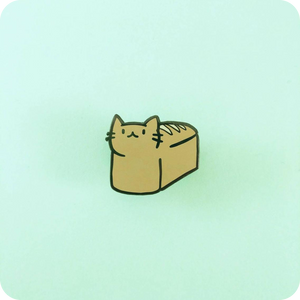Bread Loaf Cat Enamel Pin