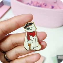 Load image into Gallery viewer, Pirate Cat Enamel Pin