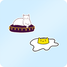 Load image into Gallery viewer, More Glossy Cat Stickers