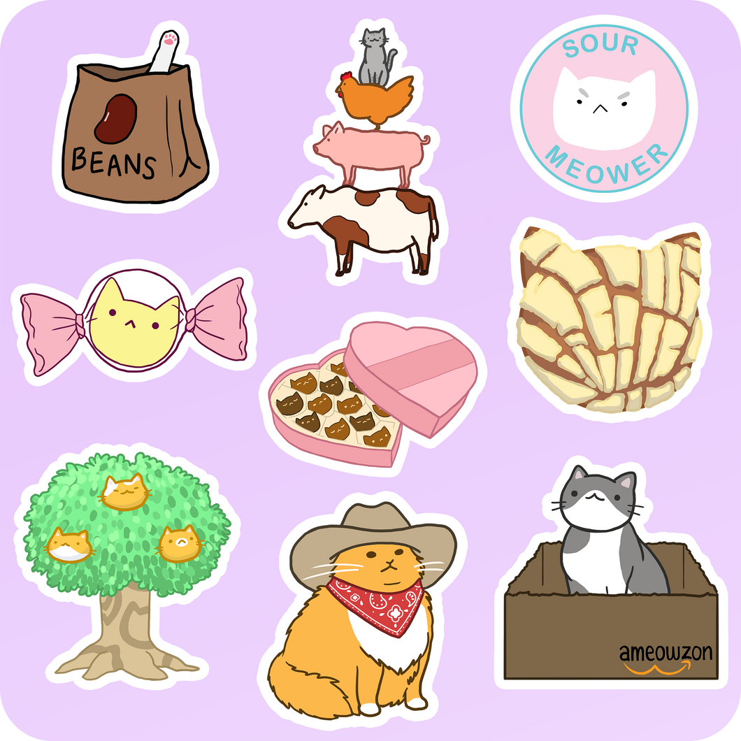 Matte Cat Stickers